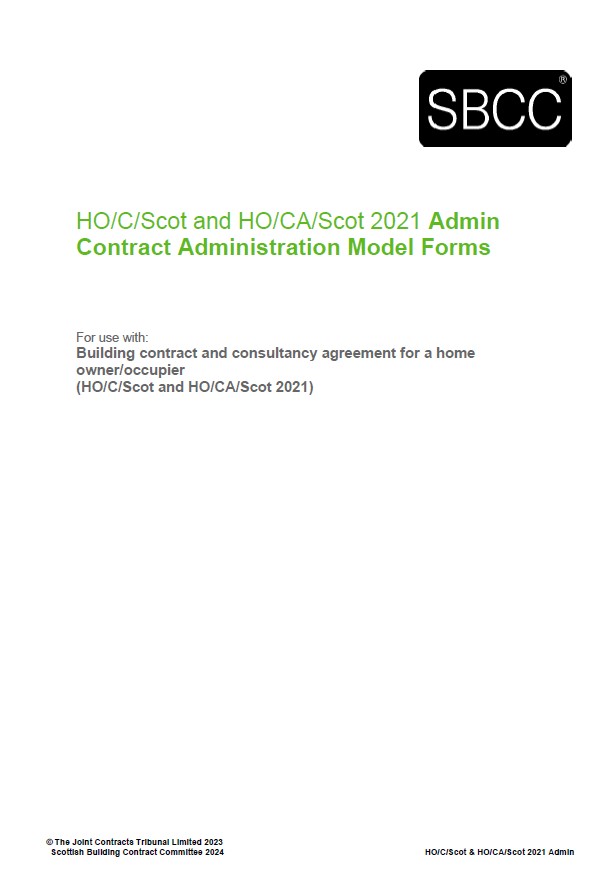 Contract front page